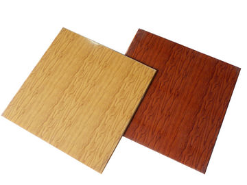 I pannelli per soffitti di legno del grano rendono incombustibile le mattonelle false del soffitto del PVC laminate